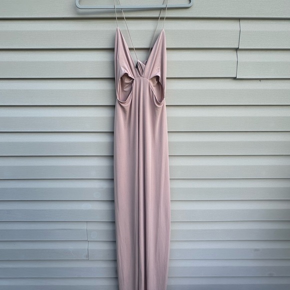 AX Paris Pink Spaghetti Strap Slip Dress Maxi Size 14 - Picture 1 of 5